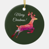 Décoration En Céramique Joyeux rennes de Noël (Devant)