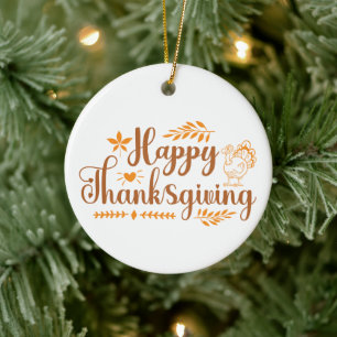 Décoration En Céramique Joyeux Thanksgiving
