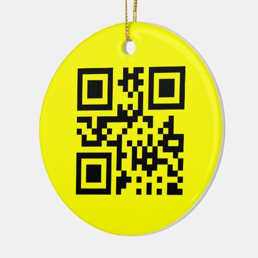 Décoration En Céramique ‹ Joyeux visage souriant Emoji — Code QR (Gauche)