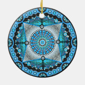 Décoration En Céramique Juin Birthstone Moonstone Mandala Orament (Dos)