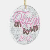 Décoration En Céramique Jumeaux à bord d'ornement de Noël (Droite)