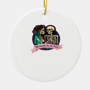 Décoration En Céramique Jusqu'à la mort faisons-nous partie Valentine Art