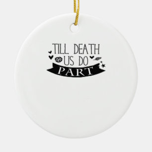 Décoration En Céramique Jusqu'à la mort Faites-nous partie Mariage Vows Cl