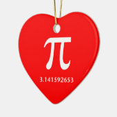 Décoration En Céramique Juste pi blanc rien plus 3,14 (Gauche)