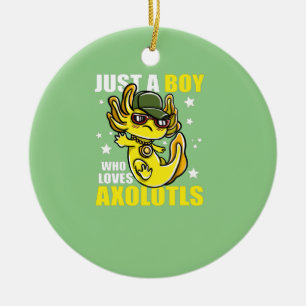 Décoration En Céramique Juste un garçon qui aime les axolotls Cute Funny K