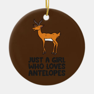 Décoration En Céramique Juste une fille qui aime Antelopes