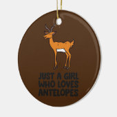 Décoration En Céramique Juste une fille qui aime Antelopes (Gauche)