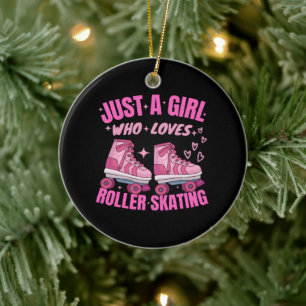 Décoration En Céramique Juste Une Fille Qui Aime Le Patinage À Roulettes