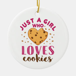 Décoration En Céramique Juste une fille qui aime les cookies