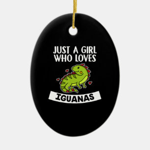 Décoration En Céramique Juste Une Fille Qui Aime Les Iguanas Cute Lizard I