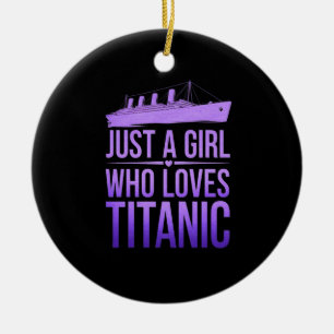 Décoration En Céramique Juste une fille qui aime Titanic Parfait pour Tita