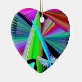 Décoration En Céramique Kaleidoscope Art Rouge Vert Violet Bleu Noir (Droite)