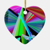 Décoration En Céramique Kaleidoscope Art Rouge Vert Violet Bleu Noir (Devant)