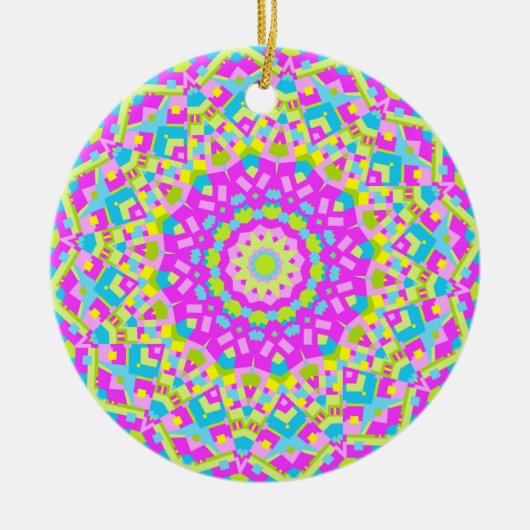 Décoration En Céramique Kaleidoscope coloré 08 (Devant)