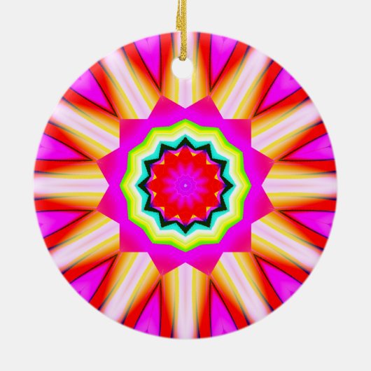 Décoration En Céramique Kaleidoscope fractal 01 (Dos)