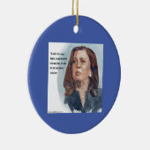 Décoration En Céramique Kamala Harris & Citation (Droite)