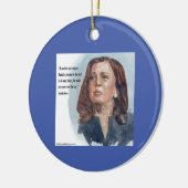 Décoration En Céramique Kamala Harris & Citation (Gauche)