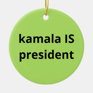 Décoration En Céramique Kamala Harris est la présidente des élections de 2