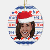 Décoration En Céramique Kamala Harris Noël (Gauche)
