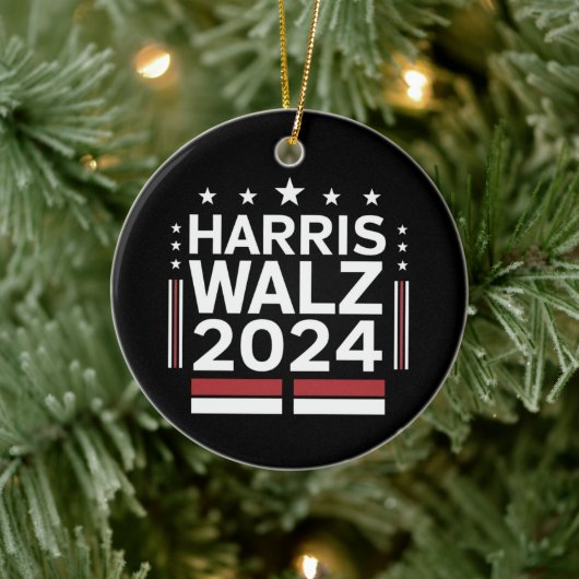 Décoration En Céramique KamalaHarris TimWaltz 2024 (Arbre)
