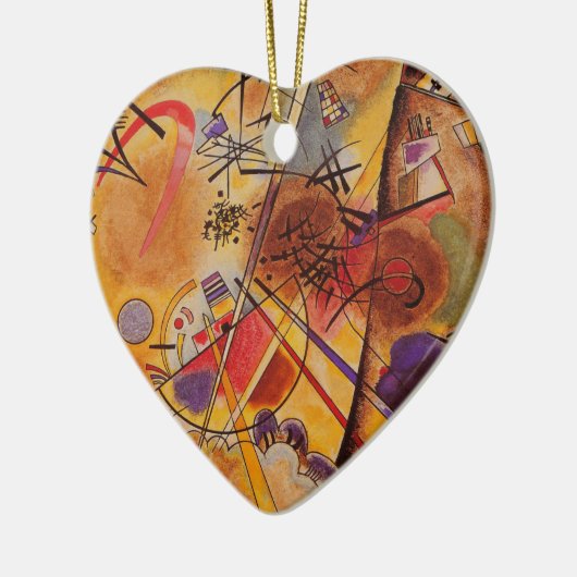 Décoration En Céramique Kandinsky Brown jaune bleu rouge (Gauche)