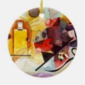 Décoration En Céramique Kandinsky Composition Rouge Jaune Bleu Abstrait Ar (Dos)