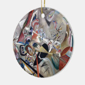 Décoration En Céramique Kandinsky En Gris Oeuvre Abstraite (Gauche)