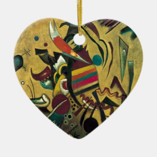 Décoration En Céramique Kandinsky Points Peinture en toile Abstraite (Devant)