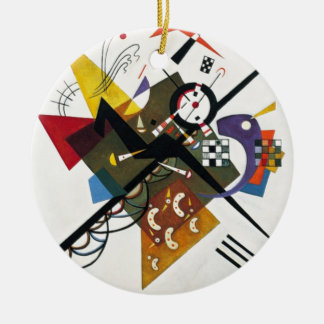 Décoration En Céramique Kandinsky Sur Blanc Deux Peintures Abstraites