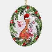 Décoration En Céramique Kangourou de Noël (Droite)