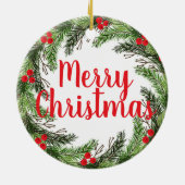 Décoration En Céramique Kangourou de Noël (Dos)