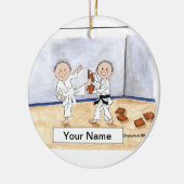 Décoration En Céramique Karate - Homme & Homme (Gauche)