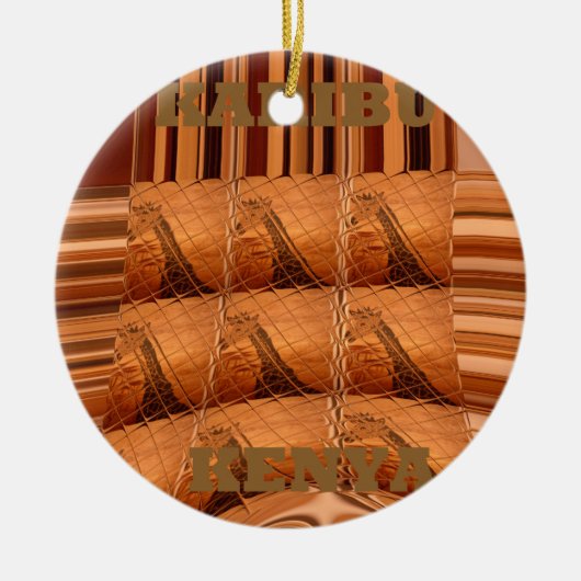 Décoration En Céramique Karibu Giraffe Hakuna Matata Chic Art Moderne Col (Devant)