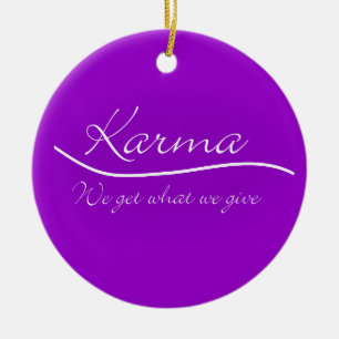 Décoration En Céramique Karma - obtenons nous ce que nous donnons