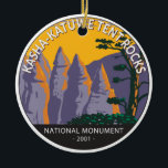 Décoration En Céramique Kasha - Katuwe Tent Rocks National Monument<br><div class="desc">Kasha-Katuwe Tent Rocks vector artwork design. The area owes its remarkable geology to layers of volcanic rock and ash deposited by pyroclastic flow from eruptions within the volcanic field of the Jemez Mountains.</div>