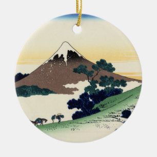 Décoration En Céramique Katsushika Hokusai. Le col de l'Inume dans la prov