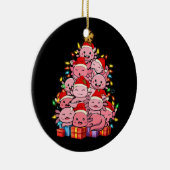 Décoration En Céramique Kawaii Axolotl arbre de Noël Axolotl Casquette de (Droite)