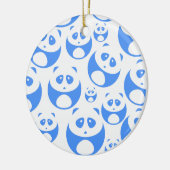 Décoration En Céramique Kawaii Panda bébé bleu et blanc modèle (Gauche)