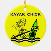 Décoration En Céramique Kayak Chick Designs & Things (Dos)