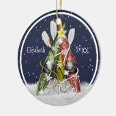 Décoration En Céramique Kayak Noël Arbre kayaks d'hiver (Gauche)