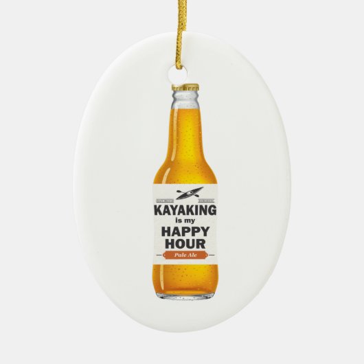 Décoration En Céramique Kayaking est mon heure heureuse (Devant)