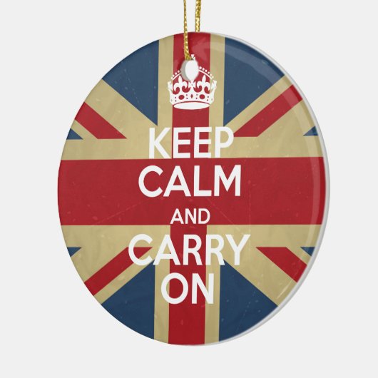 Décoration En Céramique Keep Calm and Carry (Gauche)