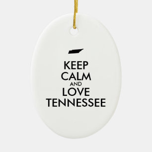 Décoration En Céramique KEEP CALM et LOVE TENNESSEE
