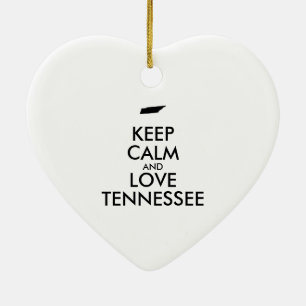 Décoration En Céramique KEEP CALM et LOVE TENNESSEE