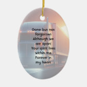 Décoration En Céramique Keepsake Memorial Semi-Truck Tractor-trailer (Devant)