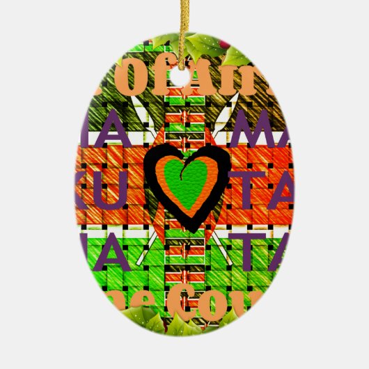 Décoration En Céramique Kenya Hakuna Matata (Devant)