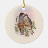 Décoration En Céramique Kestrel à ailes blanches (Devant)