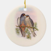 Décoration En Céramique Kestrel à ailes blanches (Dos)