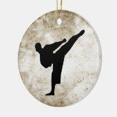 Décoration En Céramique Kickboxing - Karate Ornament (Gauche)