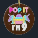 Décoration En Céramique Kids Pop It I'm 9 Years Old Boy Girl 9th Birthday<br><div class="desc">Kids Pop It I'm 9 Years Old Boy Girl 9th Birthday Unicorn Gift. Un cadeau parfait pour votre père, maman, papa, hommes, femmes, amis et membres de la famille le jour de Thanksgiving, Noël, Fête des mères, Fête des pères, 4 juillet, 1776 Jour indépendant, Fête des anciens combattants, Fête de...</div>